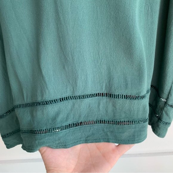 Circle of Trust Soft Green Boho Beach Mini Dress - Picture 10 of 12